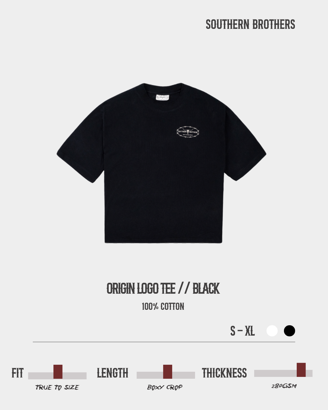 Origin Logo Tee // Black