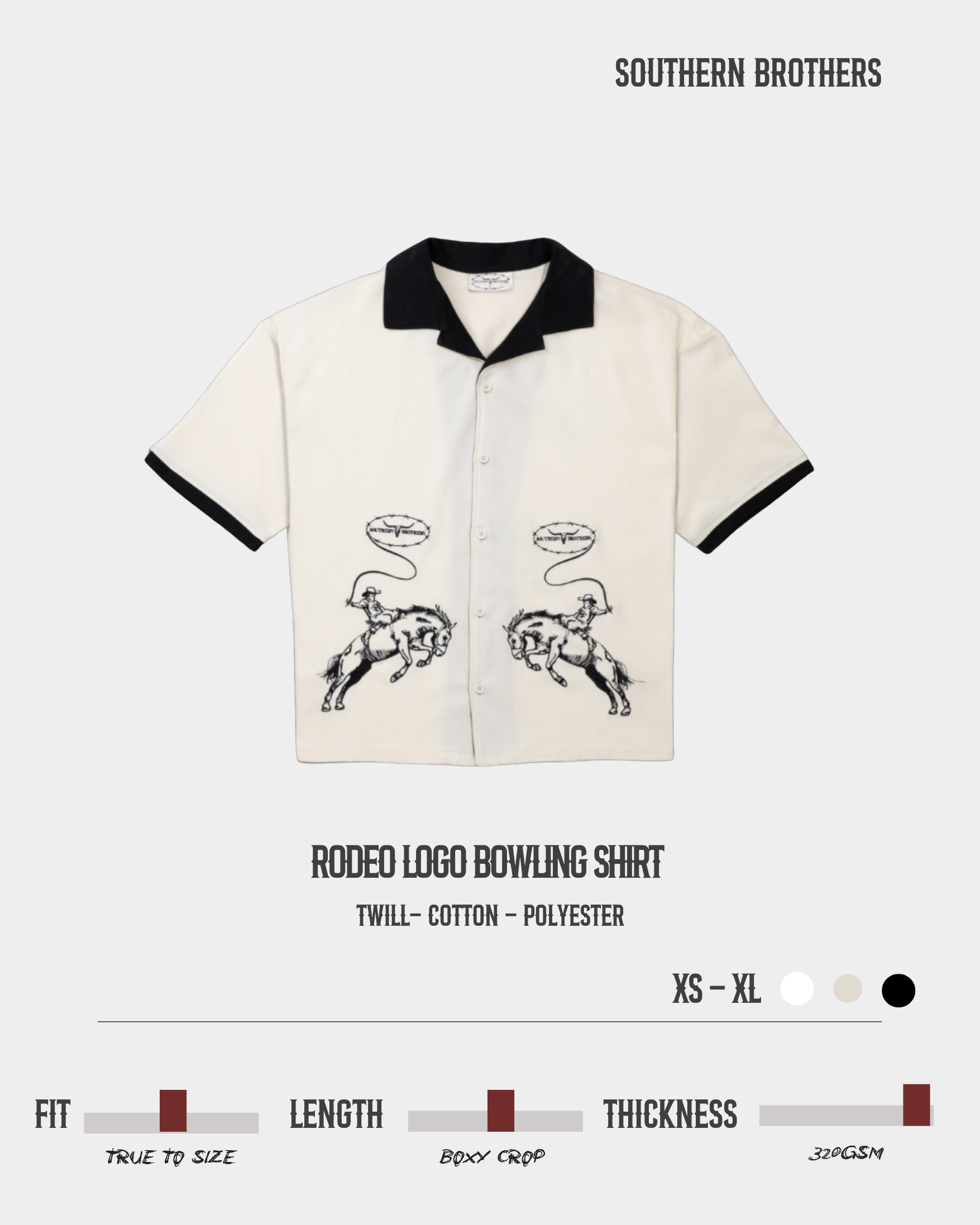 Rodeo Logo Bowling Shirt