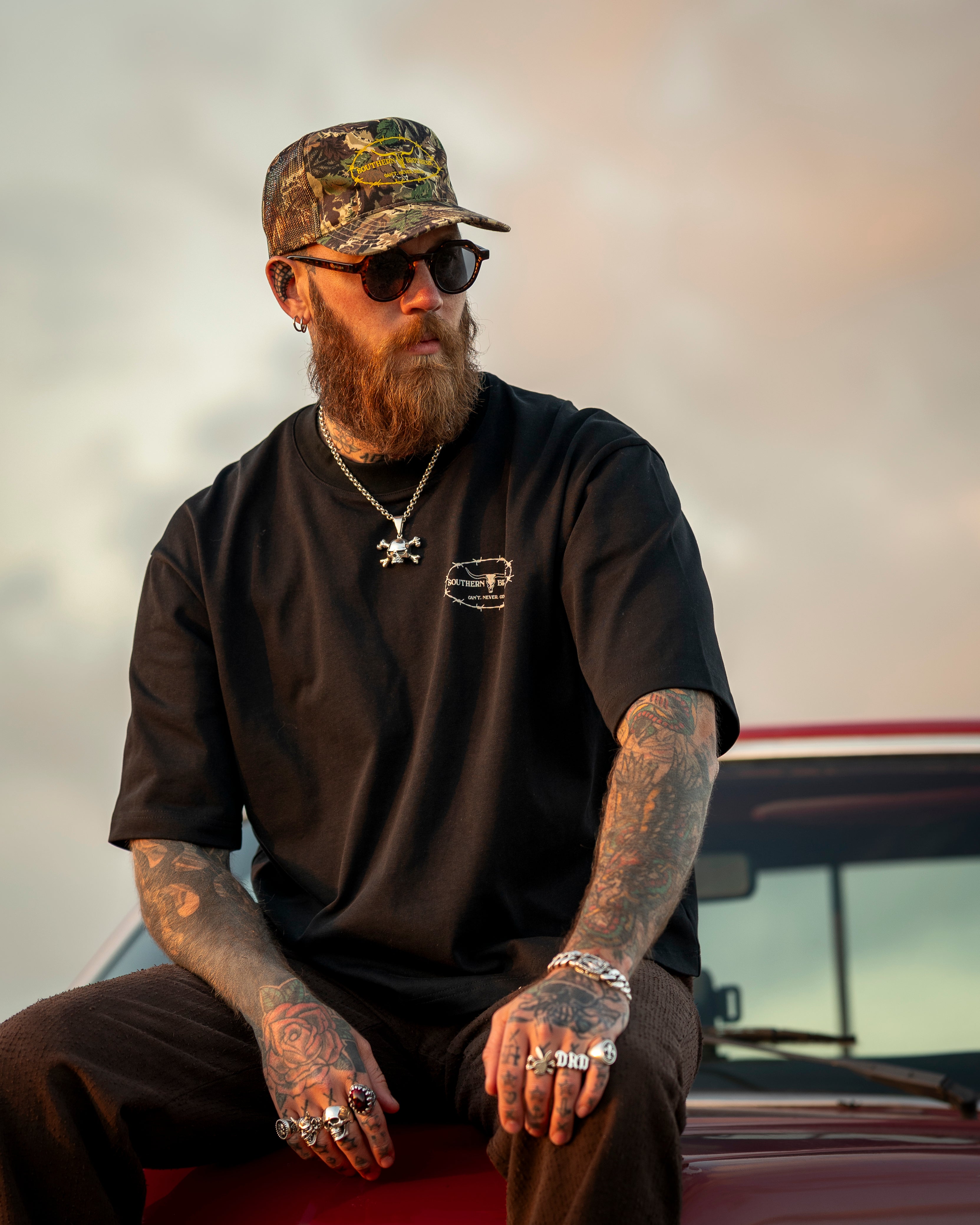 Logo Trucker Cap // Camo