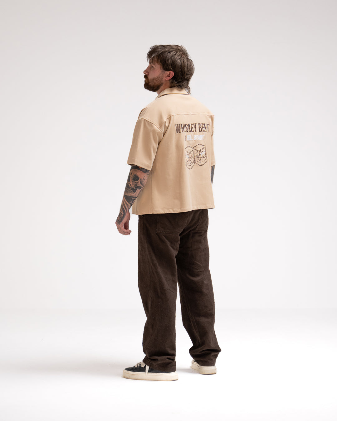 Whiskey Bent & Hell Bound Bowling Shirt