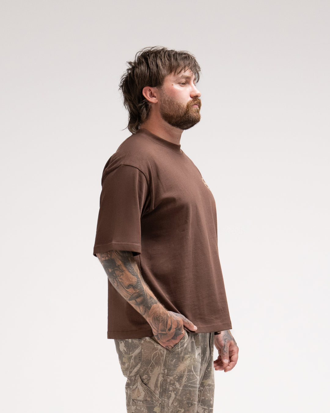 Origin Logo Tee // Brown