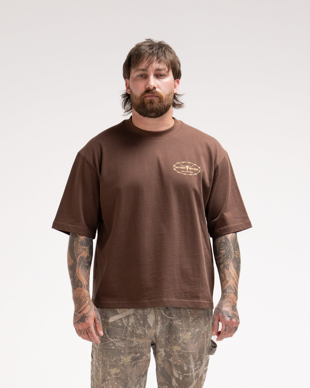 Origin Logo Tee // Brown