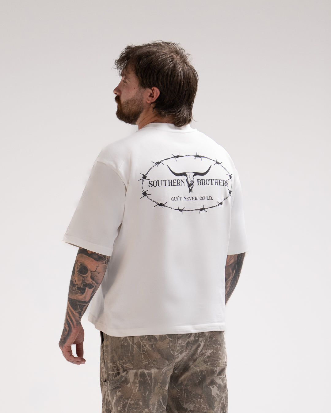 Origin Logo Tee // Off White