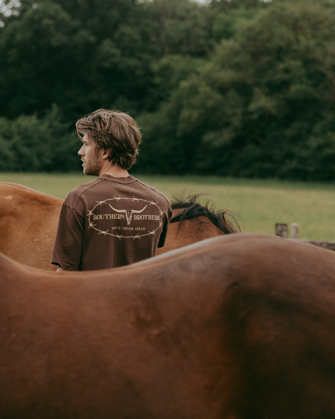 Origin Logo Tee // Brown