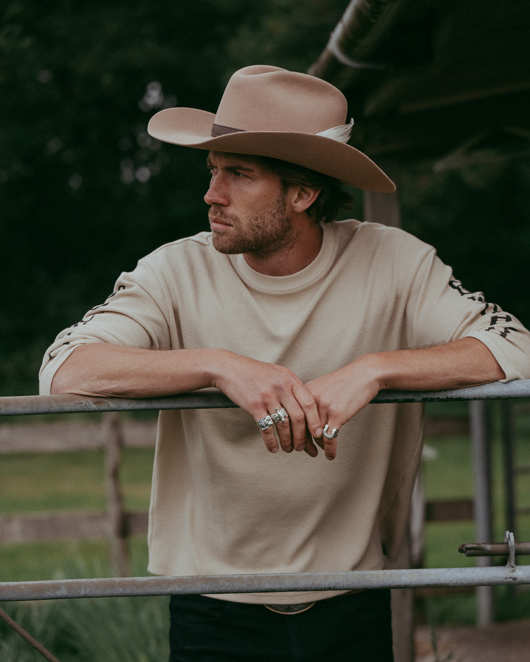 Southern Brothers Long Sleeve Waffle // Beige
