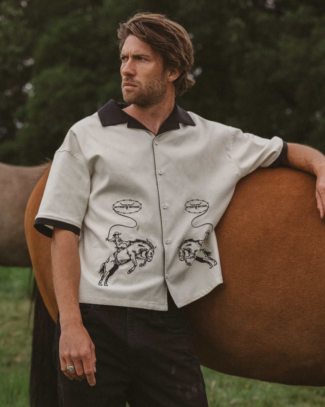 Rodeo Logo Bowling Shirt
