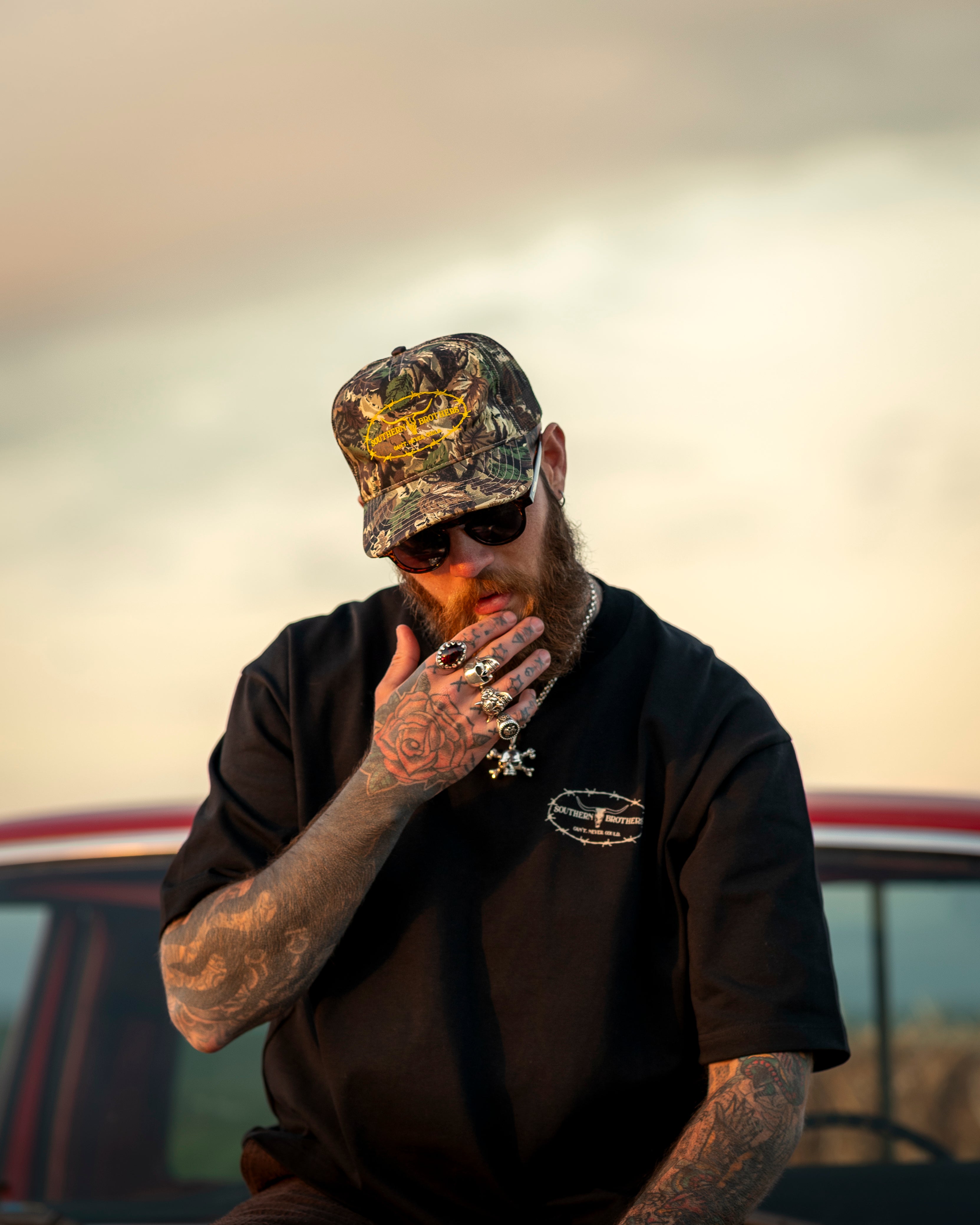 Logo Trucker Cap // Camo