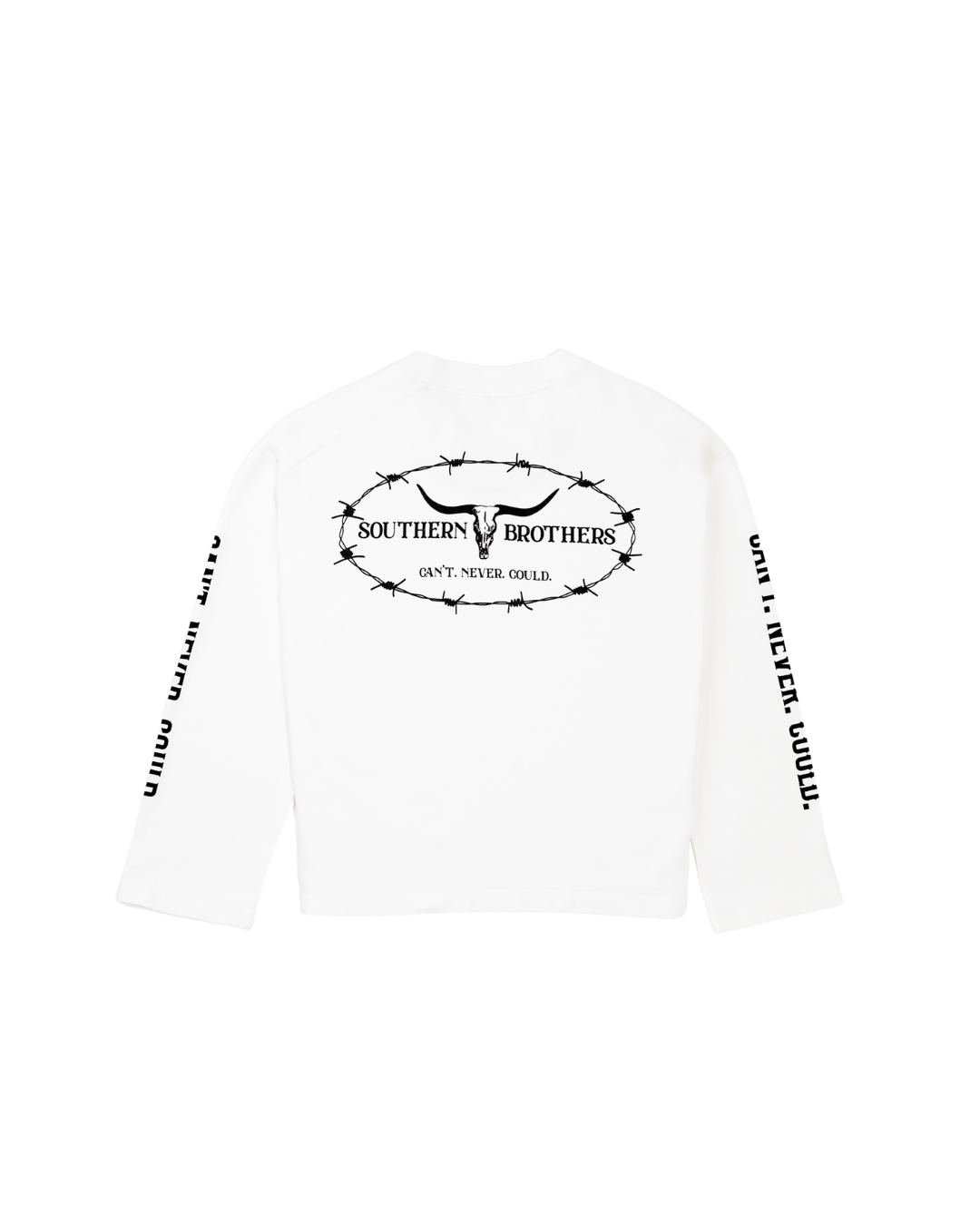 Origin Logo Long Sleeve Tee // Off White