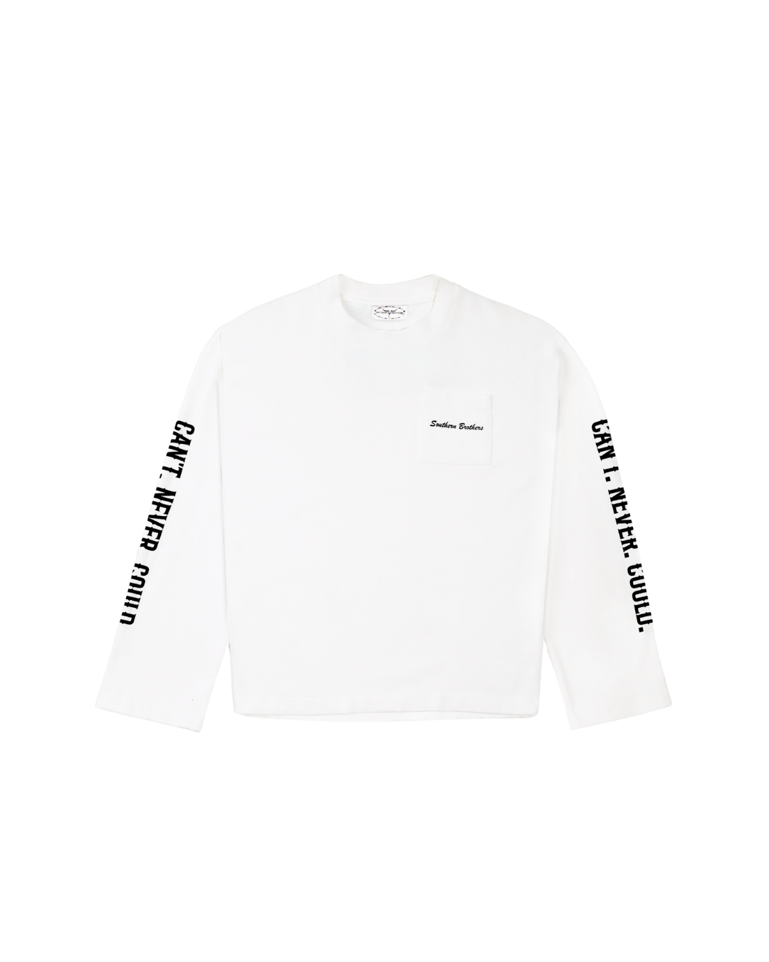 Origin Logo Long Sleeve Tee // Off White